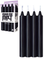 Make Me Melt - Warm Drip Candles - Black