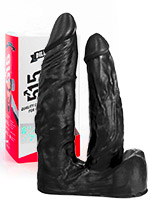 Double Dildo Dildorama 515 line 6+7 inch - Black