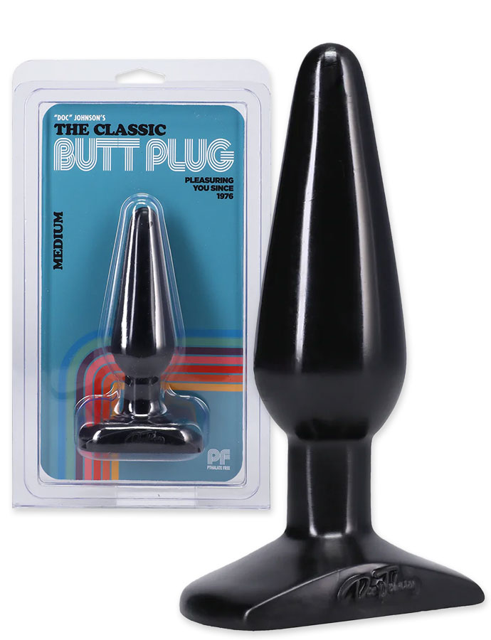 Classic Butt Plug - medium black