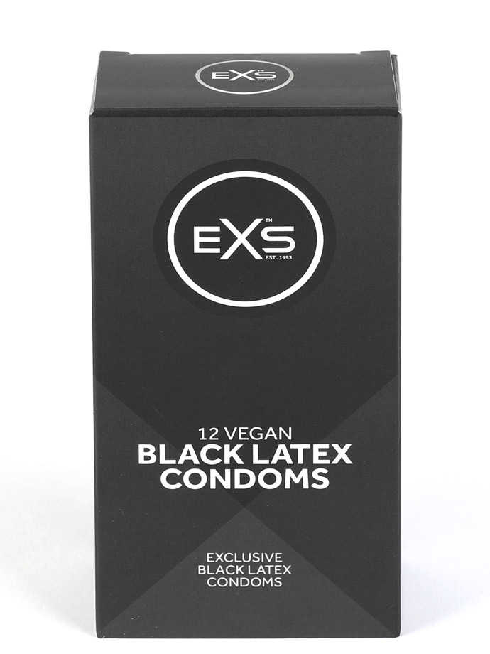 EXS - Black Latex Condoms - 12 St�ck