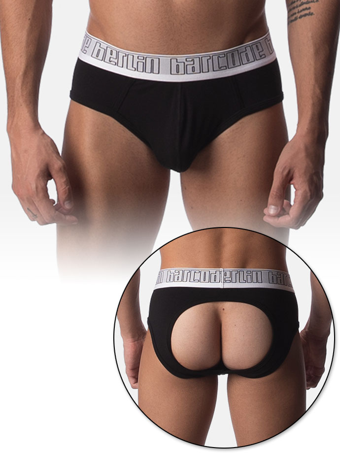 Modal Backless Brief Aoki - black