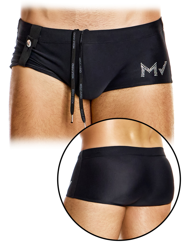 Diamonds Swim Brazil Cut Boxer - Black