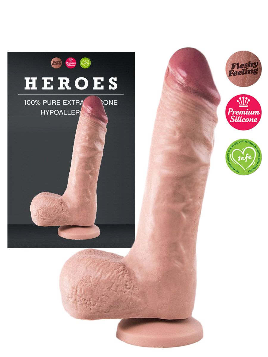 Heroes - Realistic Dildo 8 Inch - flesh