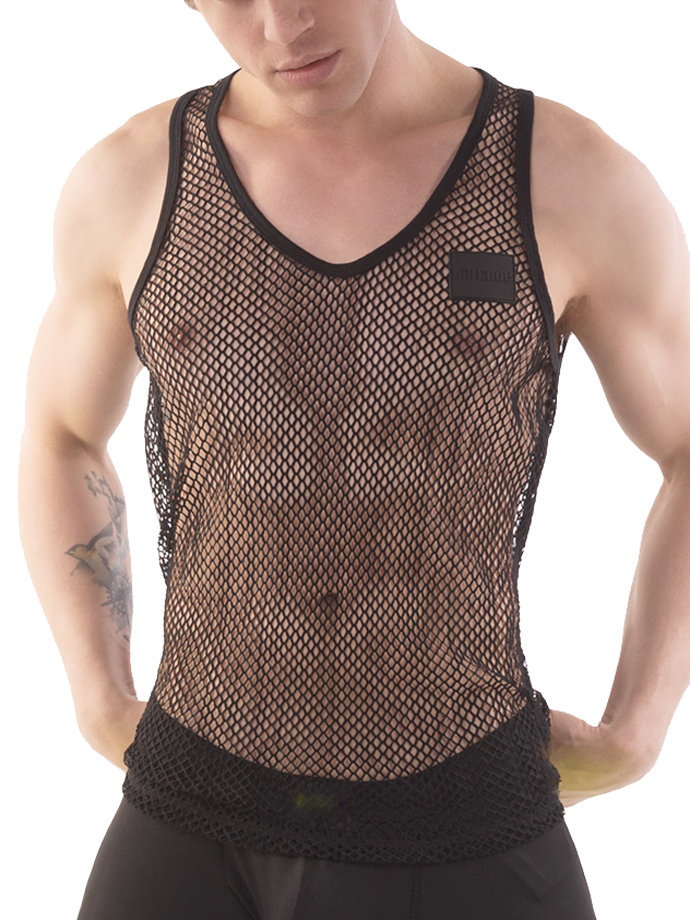 Mesh Tank Top Iriso - Black