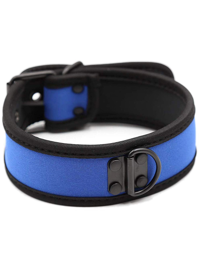 Puppy Play Neopren Halsband - Blau