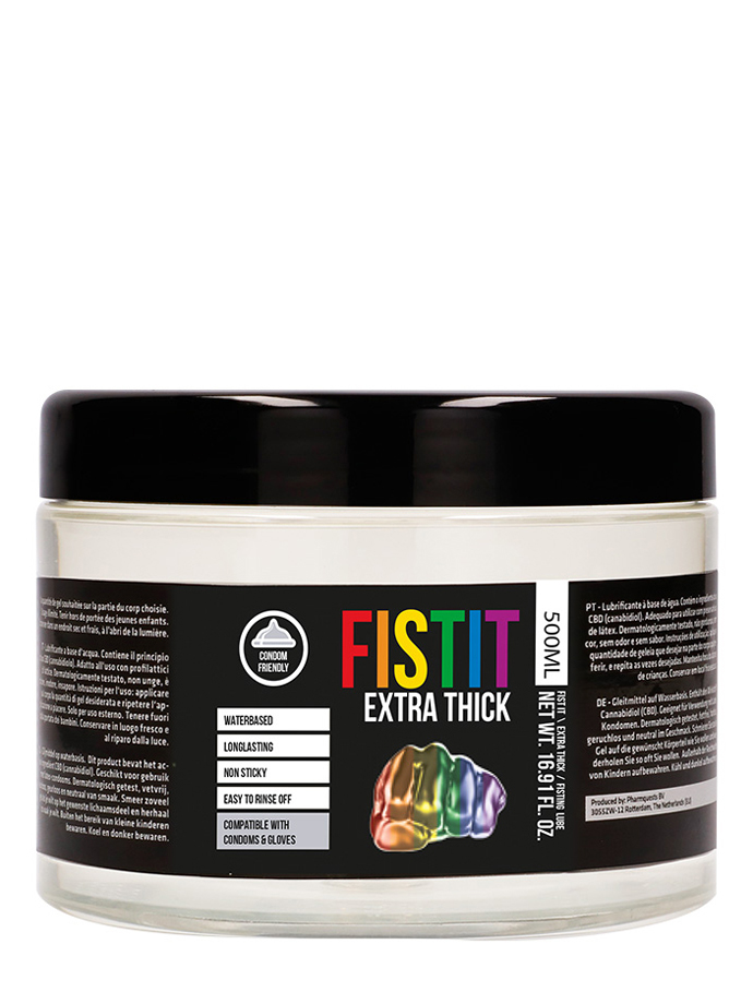 FistIt Extra Thick Rainbow Water Based Lubricant 500 ml