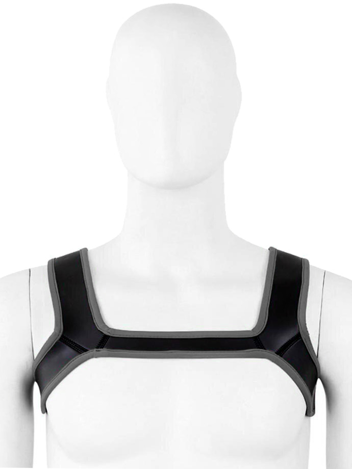https://www.gayshop69.com/dvds/images/product_images/popup_images/harness-neoprene-shoulder-strap-chest-belt-black-grey__1.jpg