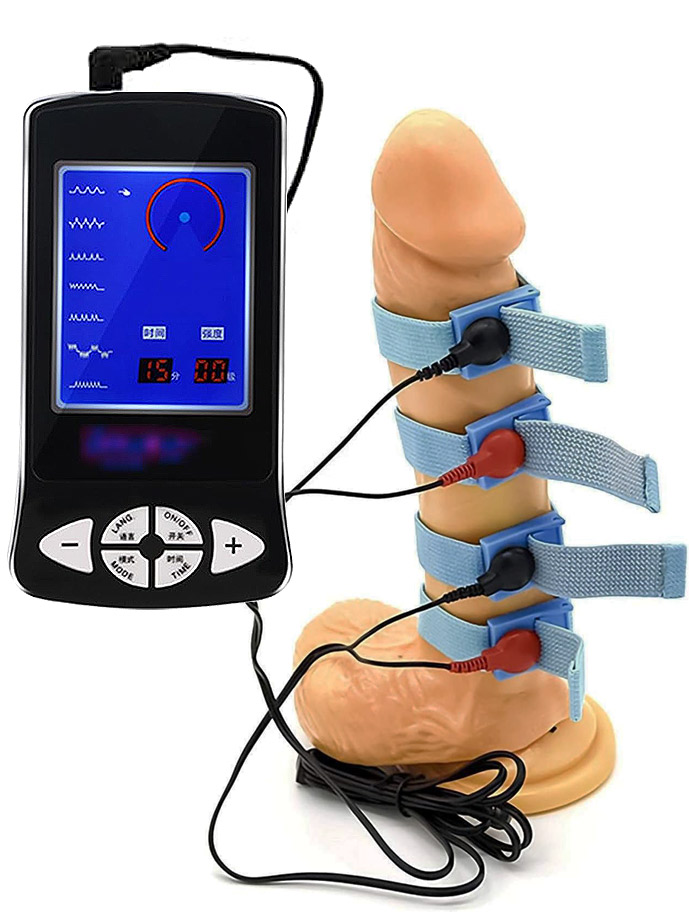 Electric Shocker with 4 Penis Straps