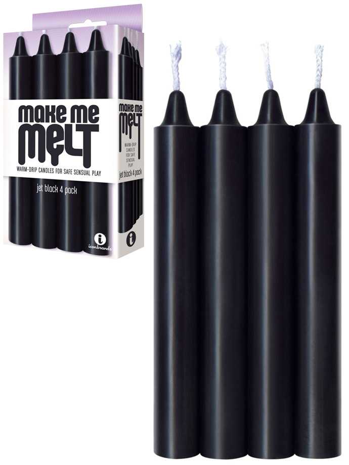 Make Me Melt - Warm Drip Candles - Schwarz