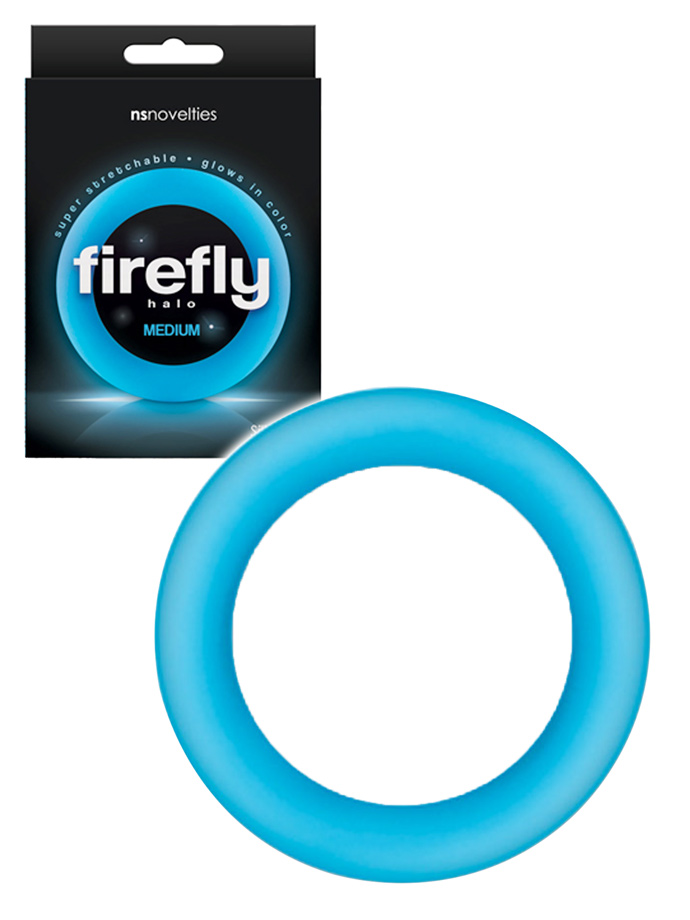 Firefly - Glow in the Dark Cockring Blue - Medium