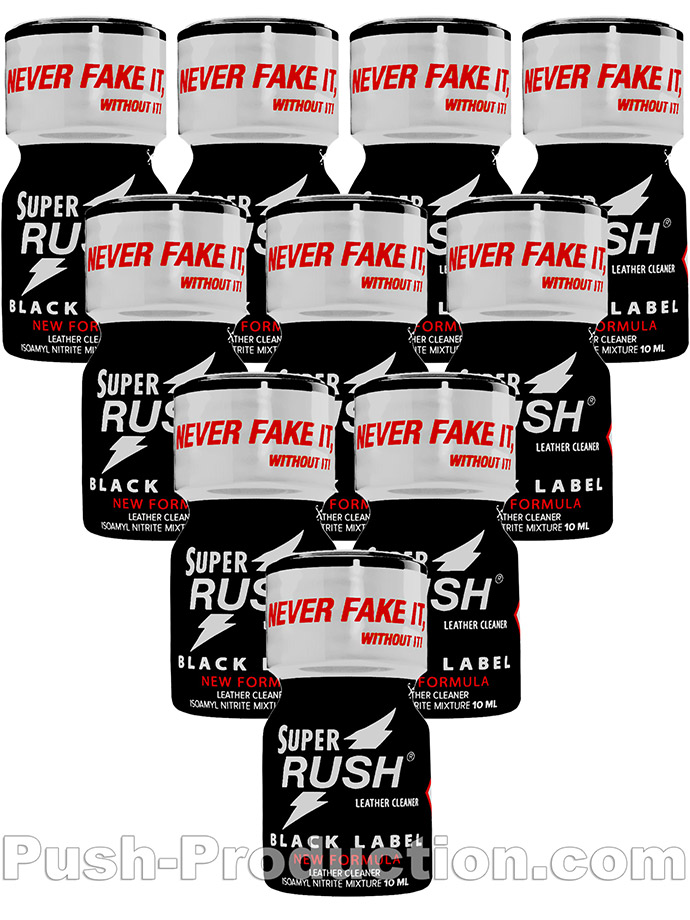 10 x SUPER RUSH BLACK small - PACK