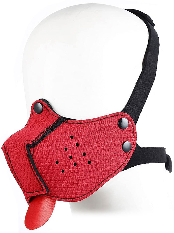 Puppy Play Neoprene Muzzle - Red