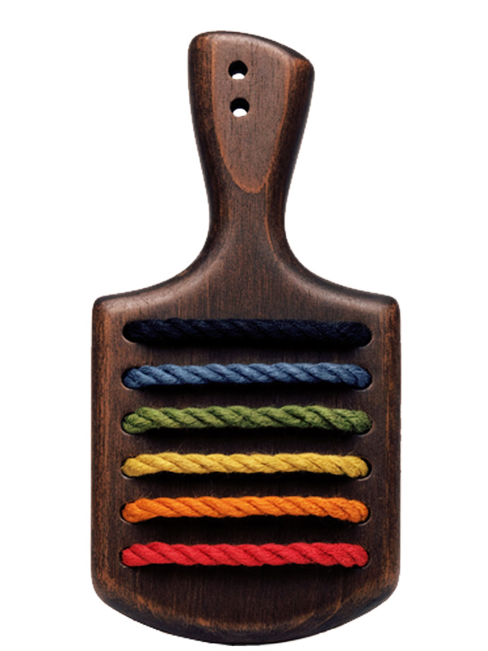 Rainbow Wooden Paddle