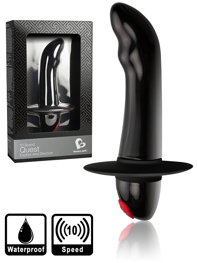 10 Speed Quest Prostate Massager - Black