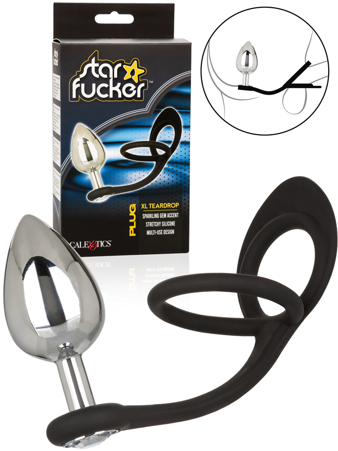 Star Fucker - XL Teardrop Plug Silicone Cock Enhancer