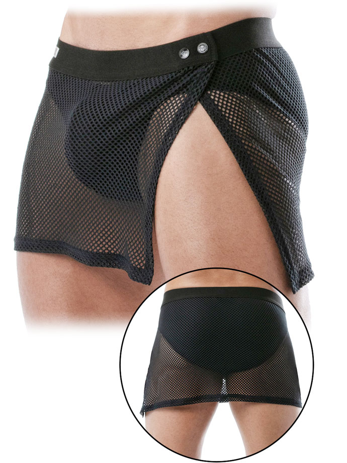 Circuit Mesh Skirt - Black