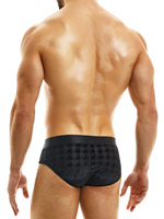 Pied De Poule Classic Brief - Black