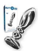 The Slider Vibrating Metal Buttplug Large
