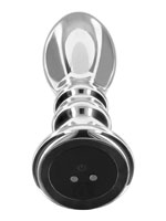 The Slider Vibrating Metal Buttplug Large