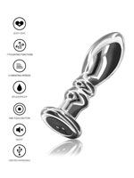 The Slider Vibrating Metal Buttplug Large