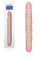 Veined Double Dong 12 inch - Light skin