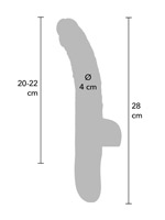 Realistic Thrusting Dildo and Wiggling Vibrator