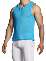 Micro Knit Sleeveless - Blau