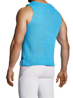 Micro Knit Sleeveless - Blau