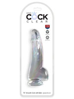 King Cock - 7.5 inch with Balls Clear