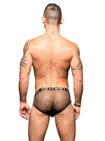 Sheer Leopard Brief Almost Naked