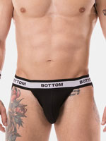 Jockstrap Bottom - Schwarz/Weiss