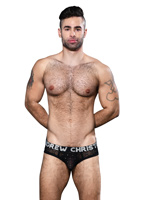 Diamond Mesh Brief Almost Naked - Black