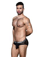 Diamond Mesh Brief Almost Naked - Black