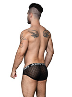 Diamond Mesh Brief Almost Naked - Schwarz