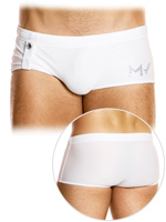 Diamonds Swim Brazil Cut Boxer - White