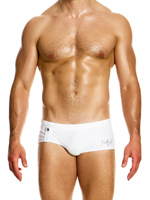 Diamonds Swim Brazil Cut Boxer - White