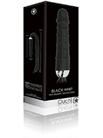 OUCH! Black Whip with Realistic Silicone Dildo