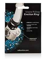 Silicone Tri-Snap Erection Ring - Black