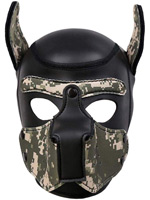 Puppy Play Hundemaske - Camouflage