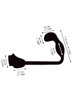 Butt Plug with Cockring and Ballstretcher Black - SONO No.2