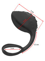 Nopped Silicone Butt Plug with Cockring