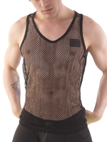 Mesh Tank Top Iriso - Black