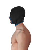 Blind Neoprene Face Fucker Hood - Schwarz/Blau
