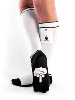 Fuck Party Socks with Pockets - White/black