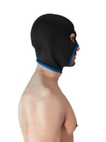 Neoprene Face Fucker Hood - Black/Blue