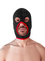 Neoprene Face Fucker Hood - Black/Red
