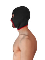 Neoprene Face Fucker Hood - Black/Red