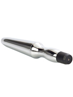 Vibrating Waterproof Anal Probe Silver