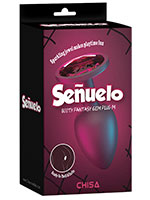 Senuelo Red Crystal Anal Plug Medium