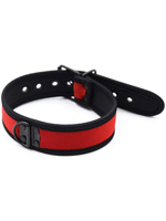 Puppy Play Neopren Halsband - Rot